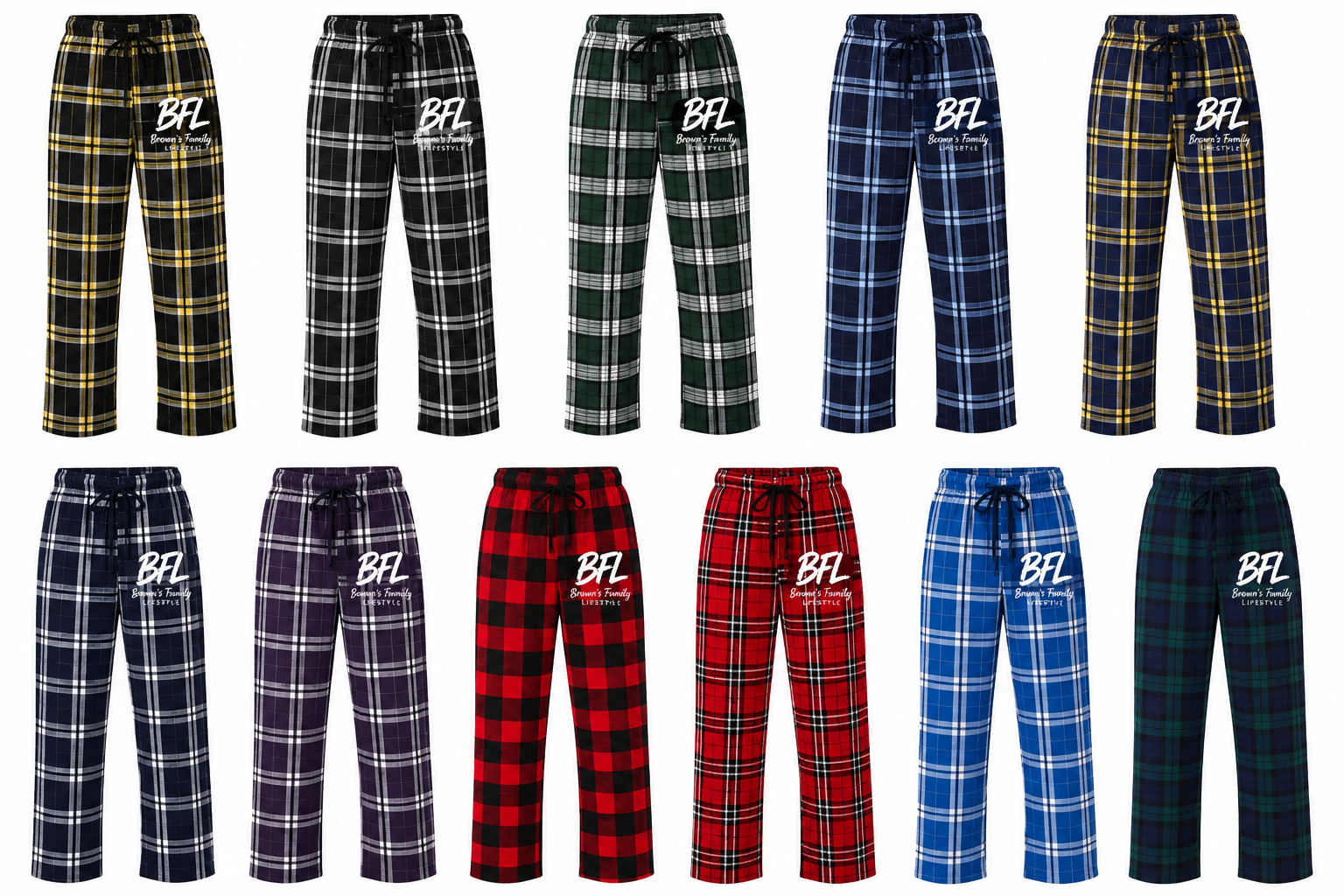 Custom Boxercraft youth flannel pants