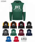 Custom Men's all-American team Fleece colorblock hooded sweatshirt