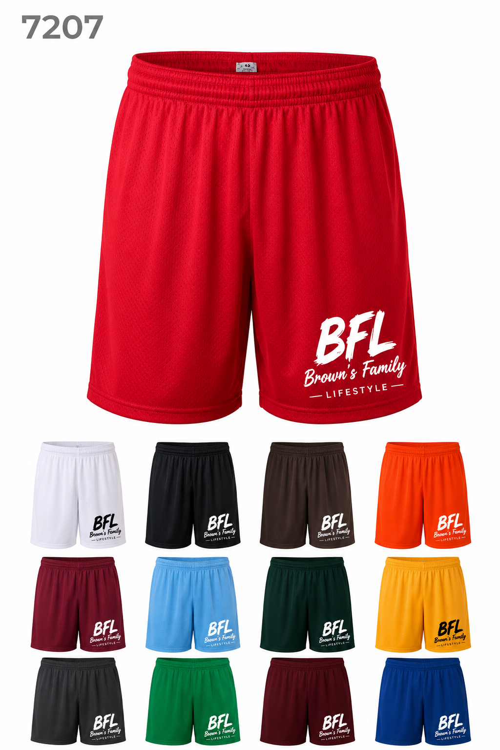 Custom Man's pro mesh 7" shorts