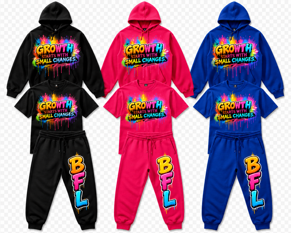 Custom 3 piece hoodie sweatpant and t shirt