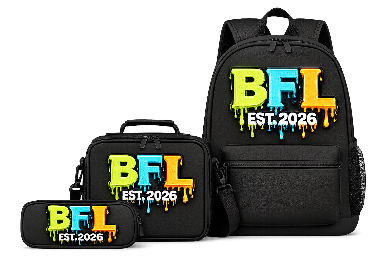 Custom 3 piece set back to school Backpacks