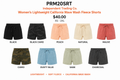 Women's lightweight wave wash shorts