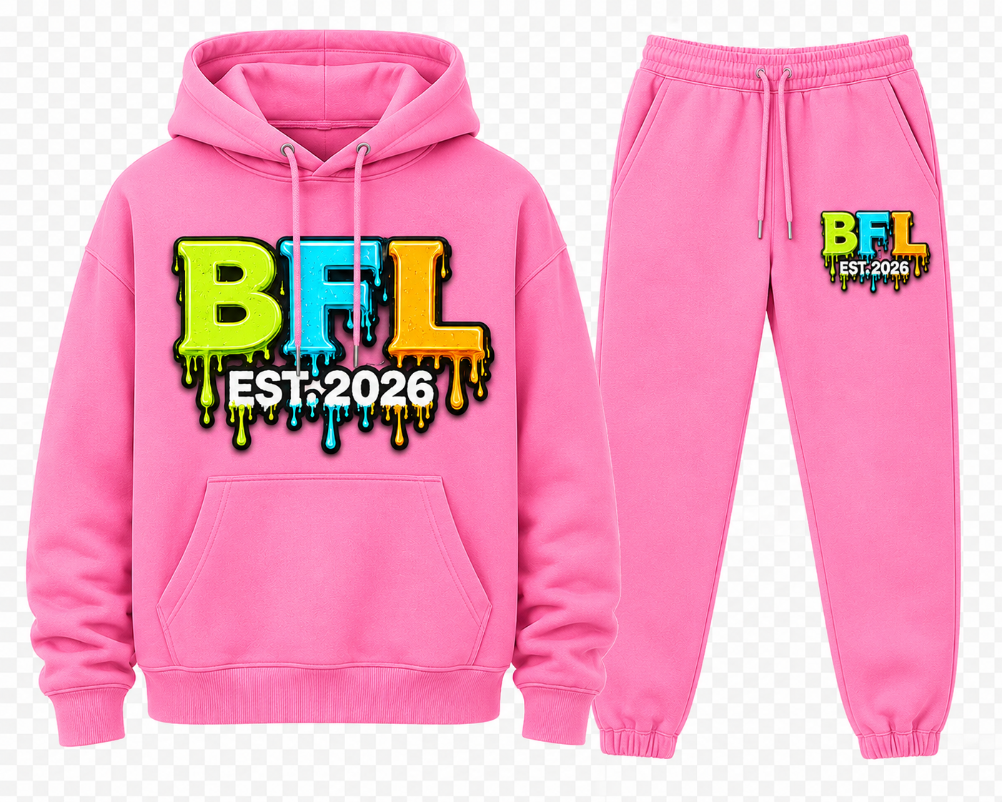 Custom 2 piece set hoodie and sweatpant