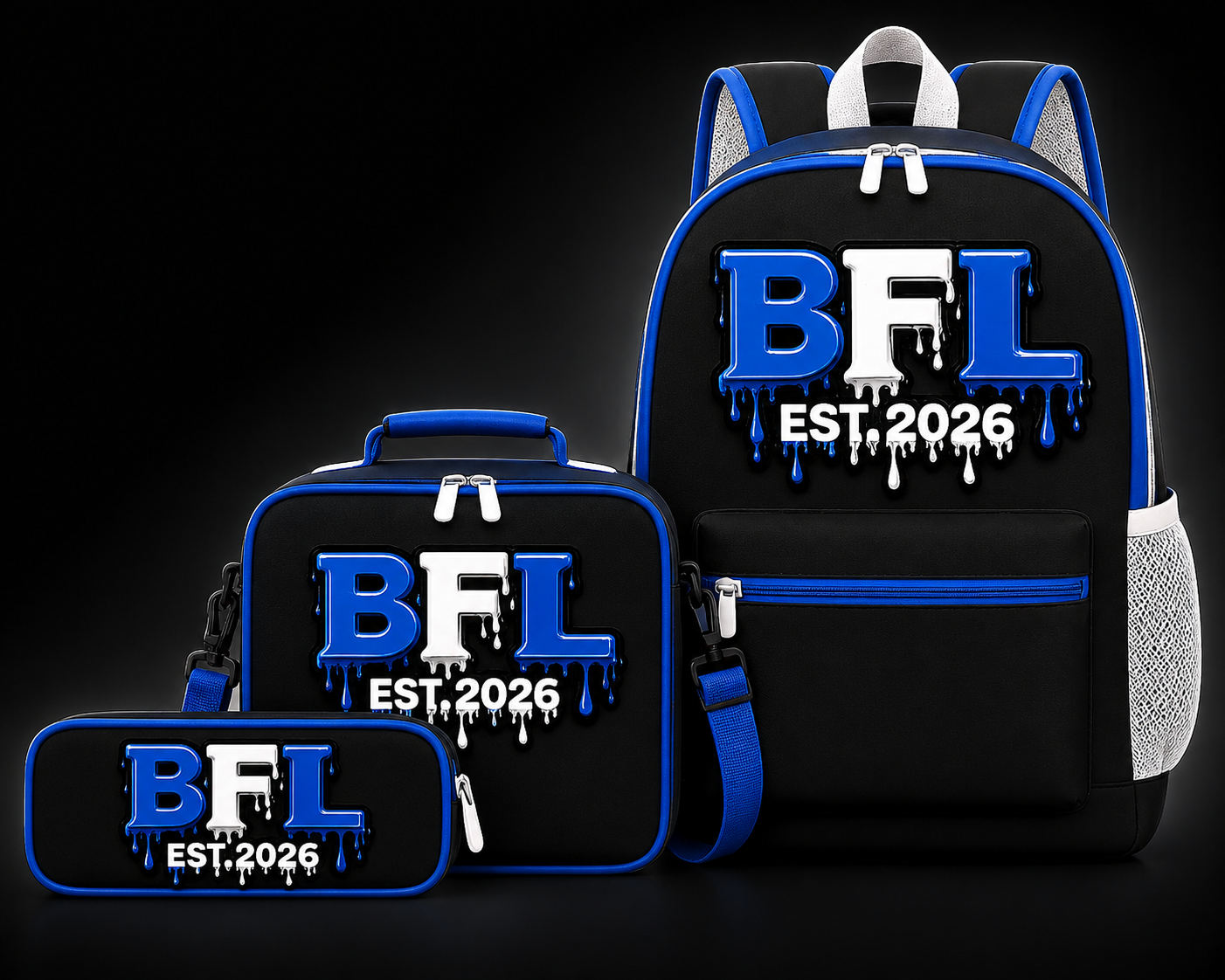 Custom 3 piece set back to school Backpacks