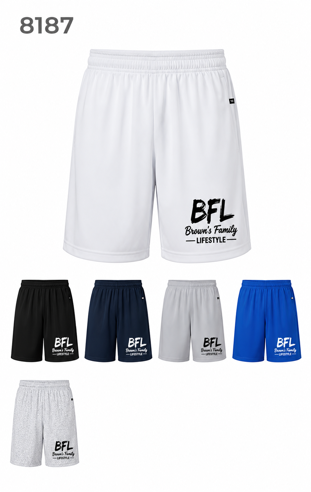 Custom Champion unisex Cotton Gym Shorts
