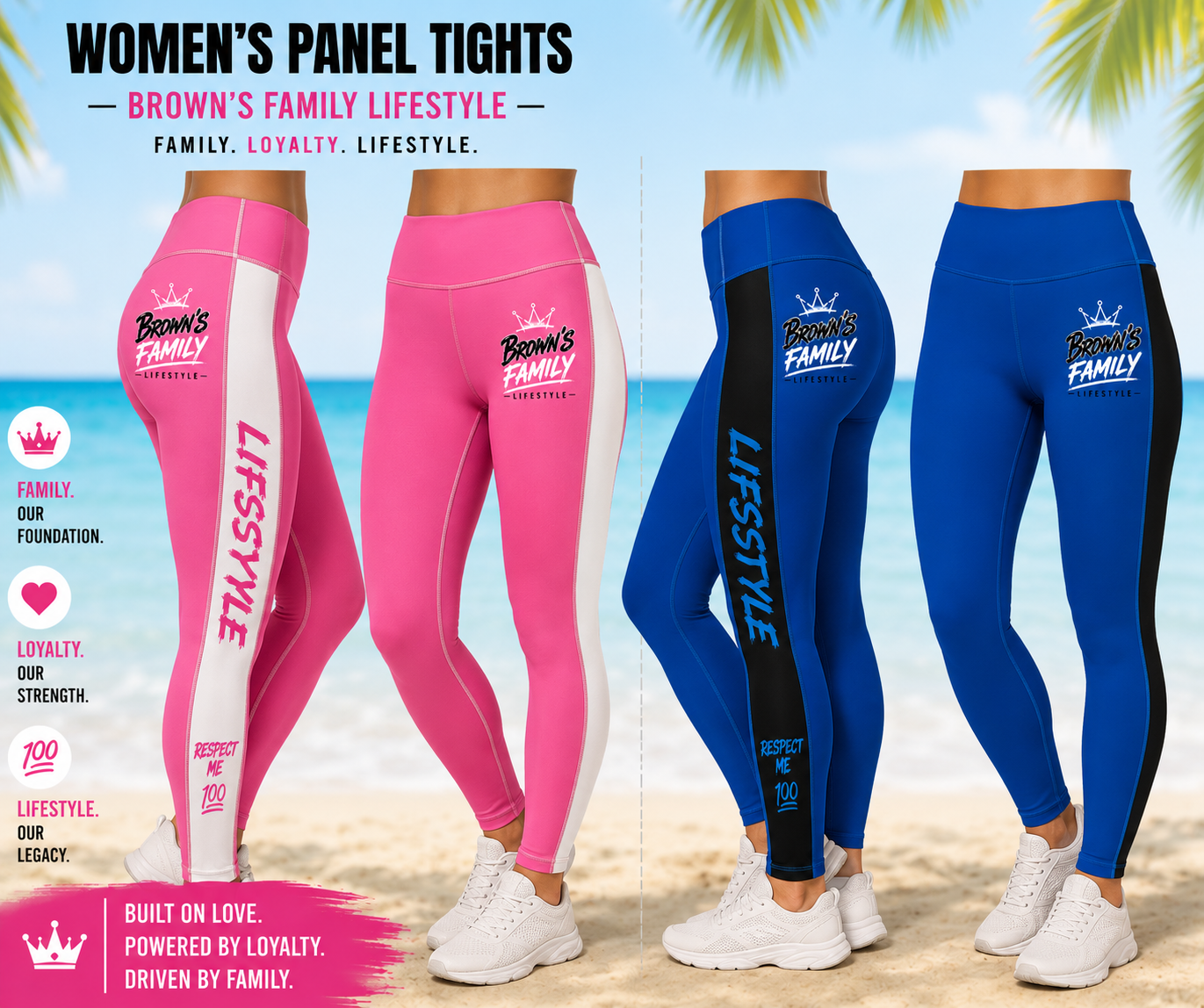 Women's panel tights